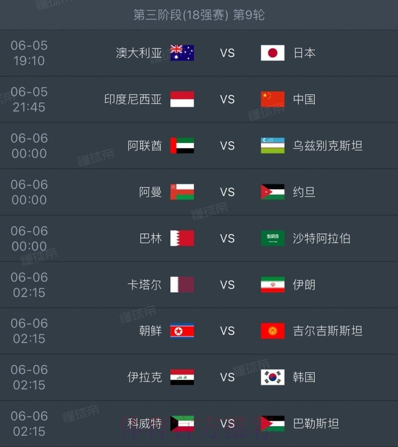 世界杯每日赛程详细 世界杯每日赛程详细